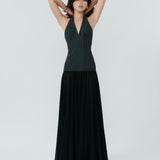 Rosalia Maxi Dress - Polka Dot Black