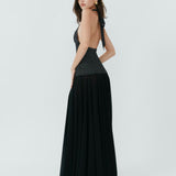 Rosalia Maxi Dress - Polka Dot Black
