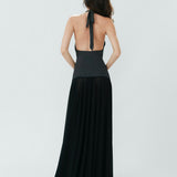 Rosalia Maxi Dress - Polka Dot Black