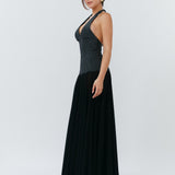 Rosalia Maxi Dress - Polka Dot Black